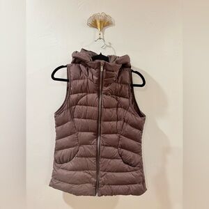 lululemon Hooded Down Puffer Vest Mauve Size 10